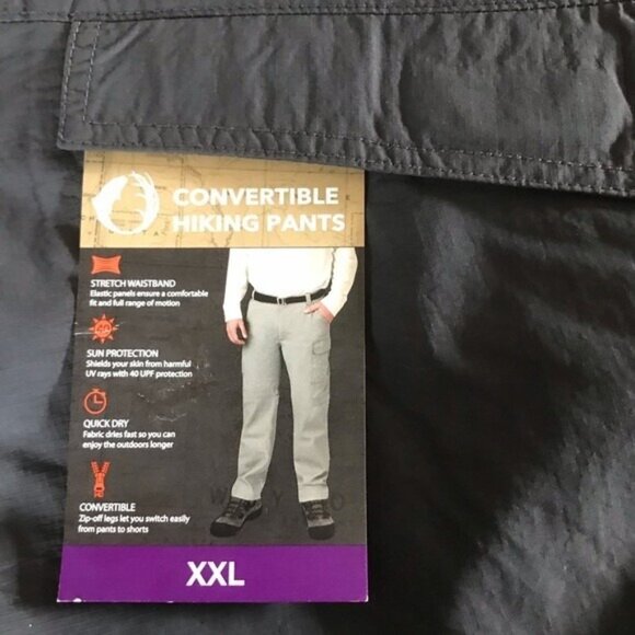 NWT The American Outdoorsman Men Convertible Hiking Pant XXL Navy Sun Protection - Picture 11 of 13